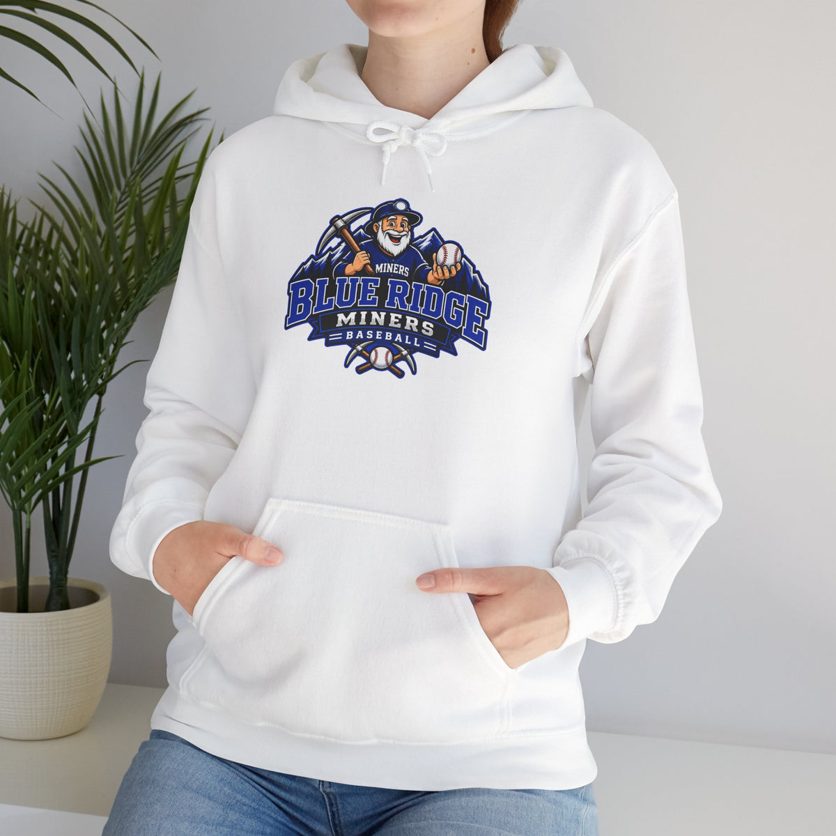 Blue Ridge Miners Mascot Logo Hoodie