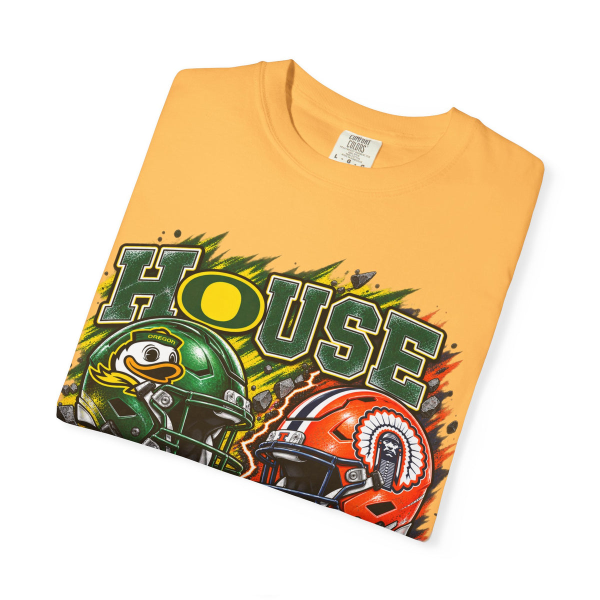 House Divided Football T-Shirt - Oregon vs. Illinois