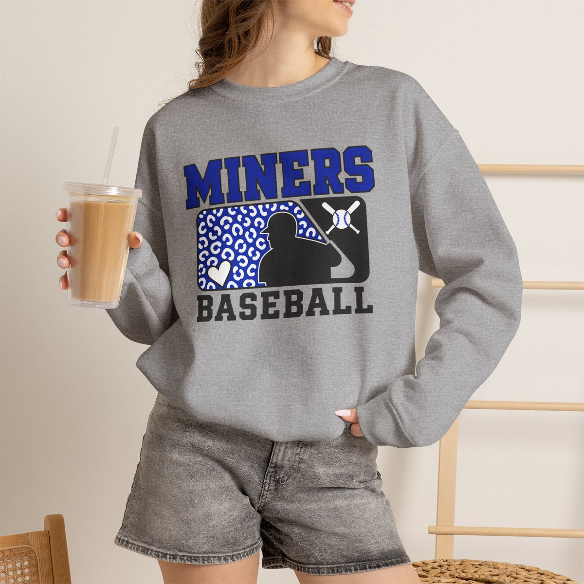 Miners Baseball Crewneck Sweatshirt – Team Spirit Pullover