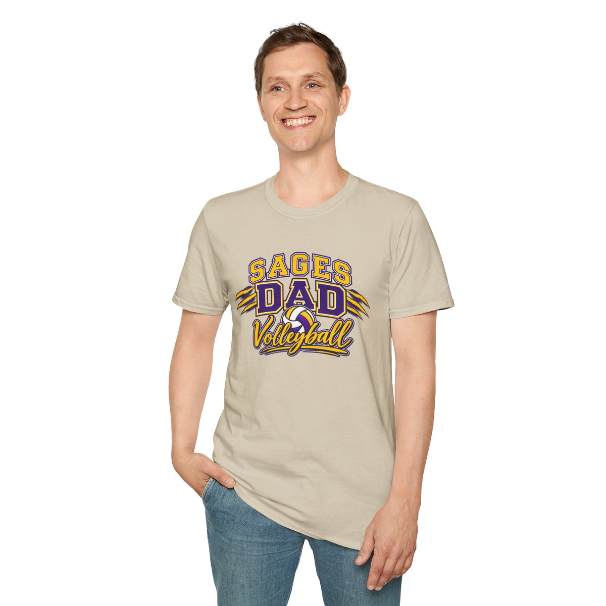 Sages Dad Volleyball T‑Shirt — Proud Volleyball Dad Shirt