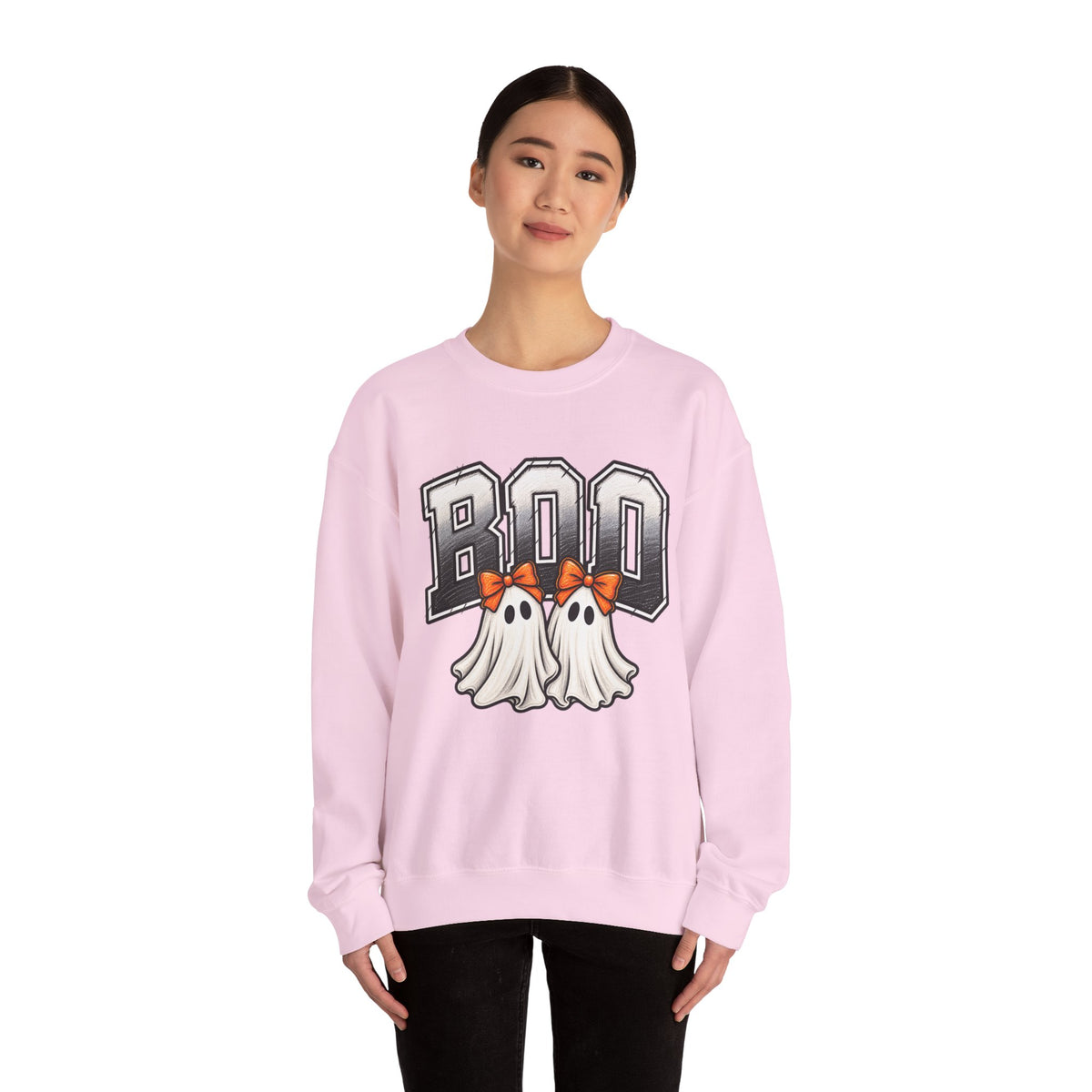Halloween 'Boo' Ghosts Crewneck Sweatshirt — Cute Spooky Fall Pullover