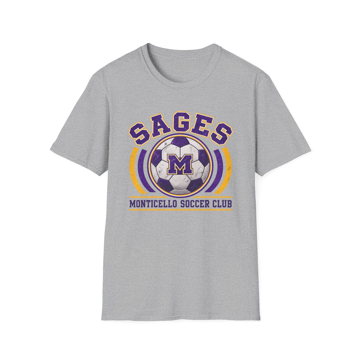 CUSTOMIZABLE Sages Soccer Club T-Shirt — YOUR NAME AND NUMBER