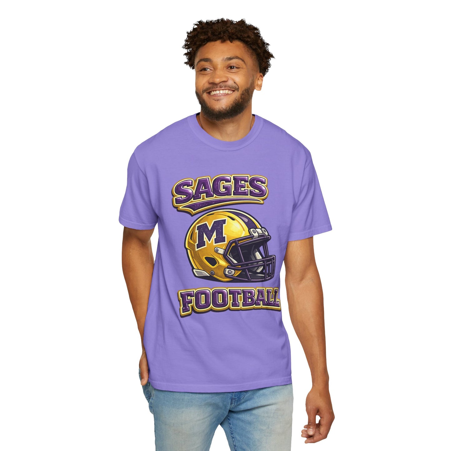 Sages Football Shiny Helmet T-Shirt