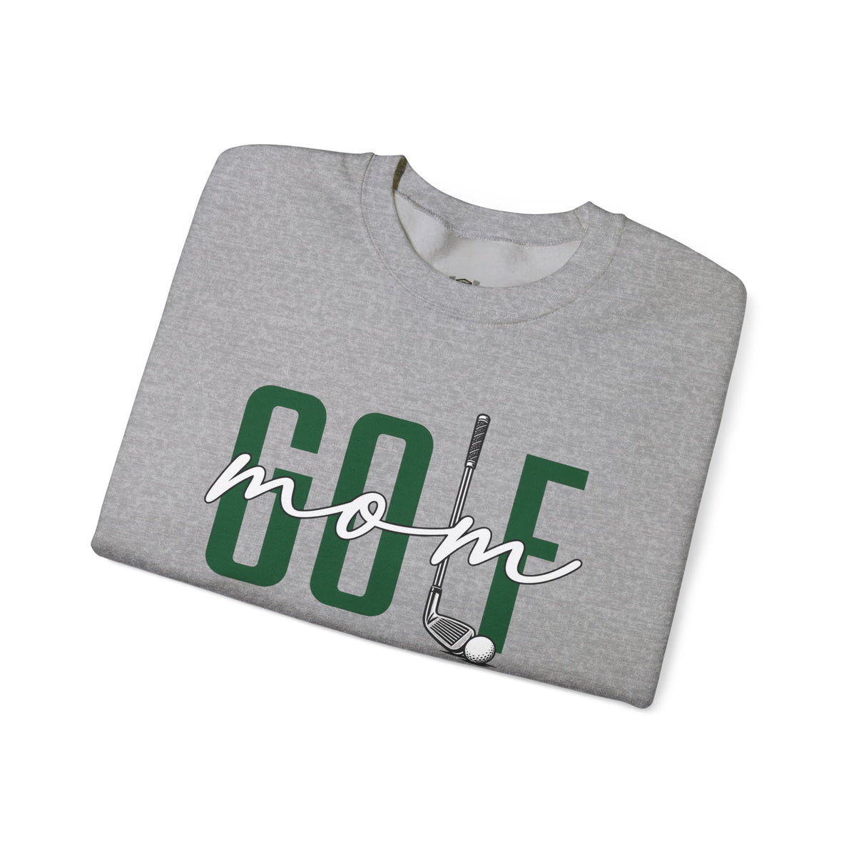 Golf Mom Crewneck Sweatshirt — 'MOM Graphic with Ball