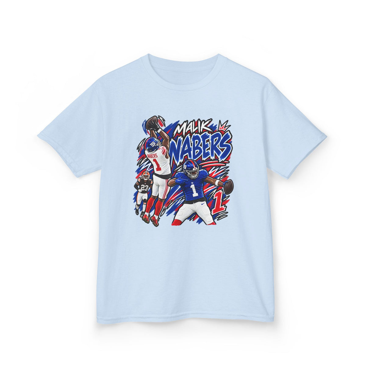 Malik Nabers Graphic T-Shirt - Sunday Standouts Sketch Series