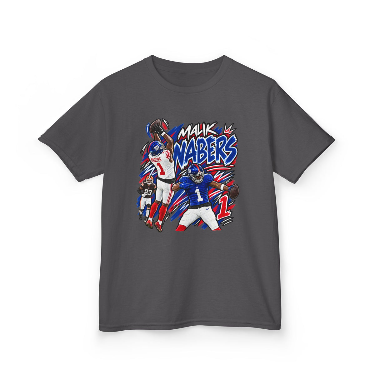 Malik Nabers Graphic T-Shirt - Sunday Standouts Sketch Series