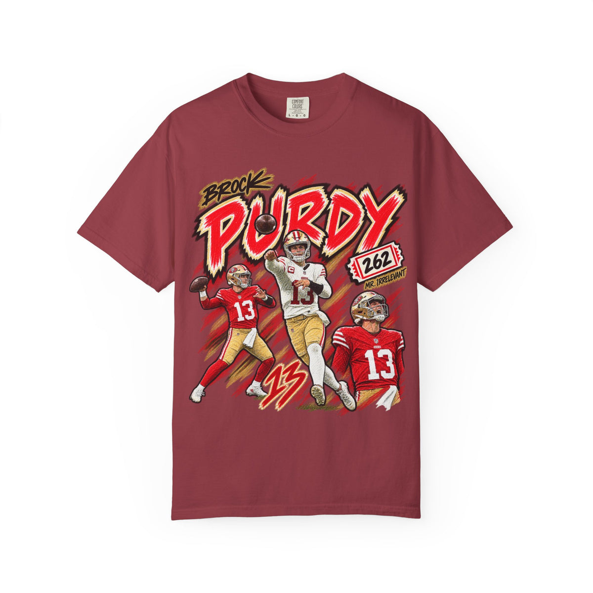Brock Purdy, MR. IRRELEVANT Graphic T-Shirt - Sunday Standouts Sketch Series