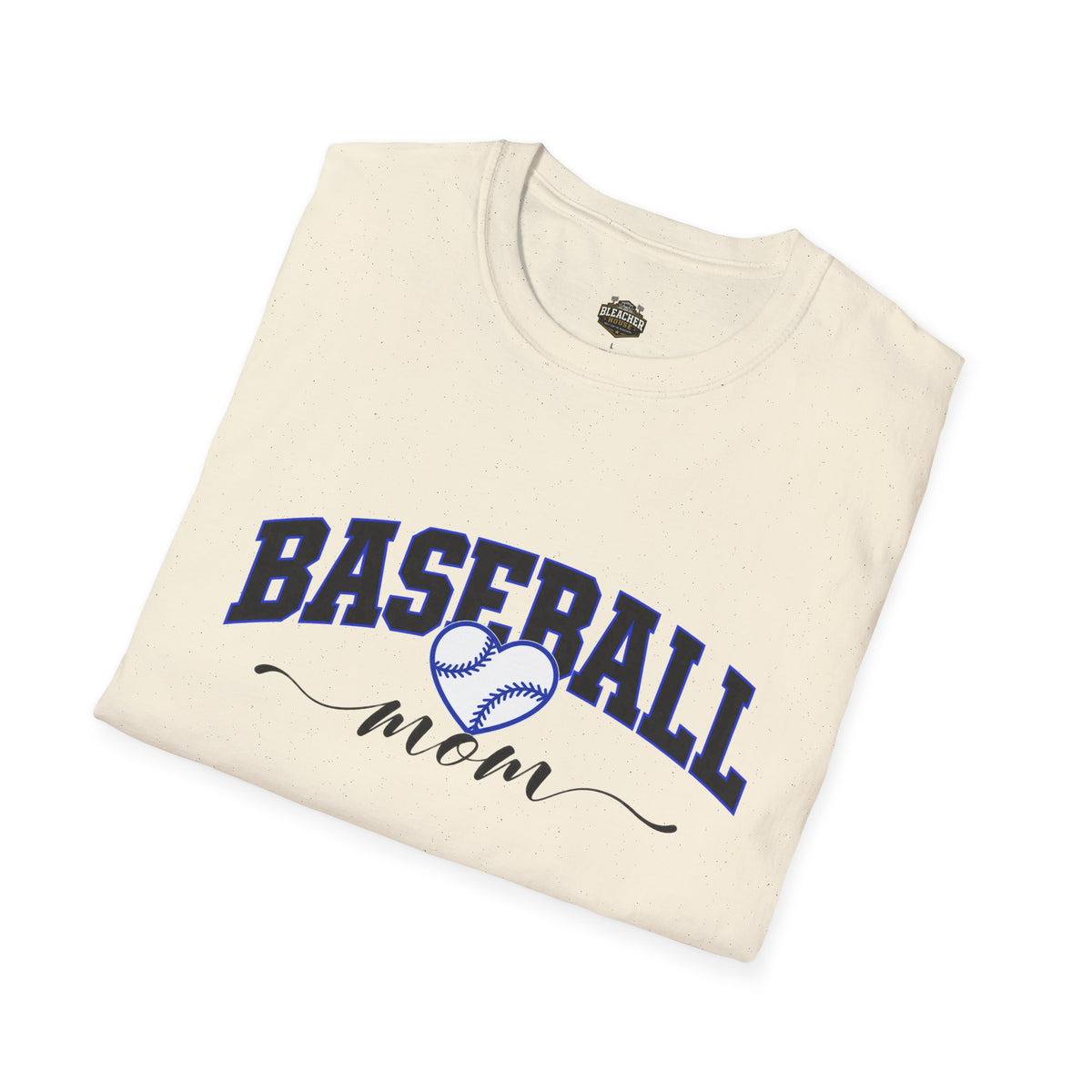 Baseball Mom T‑Shirt — Heart Baseball Design, Mom Gift for Spring Season & Game Day
