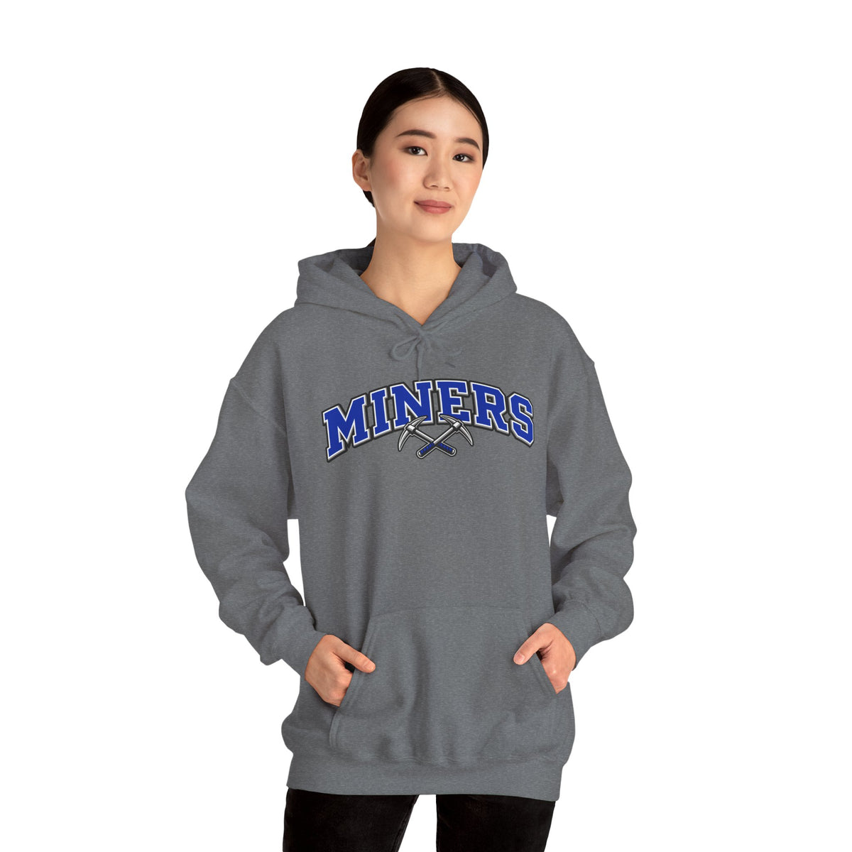 Miners Block Letter and Logo Hoodie