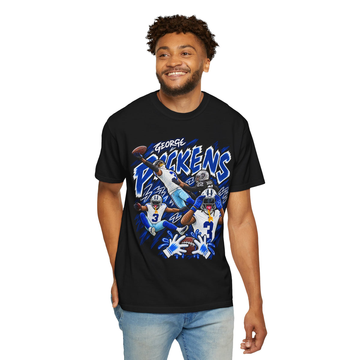 George Pickens Graphic T-Shirt - Sunday Standouts Sketch Series
