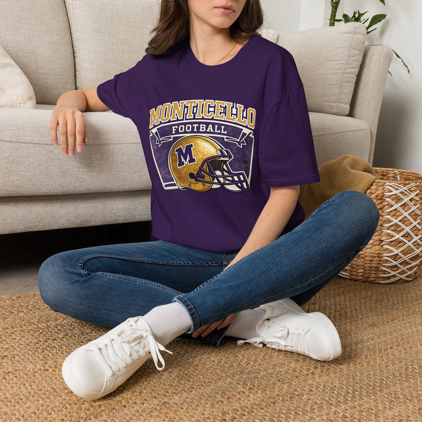 Monticello Football T-Shirt — Vintage Helmet Tee