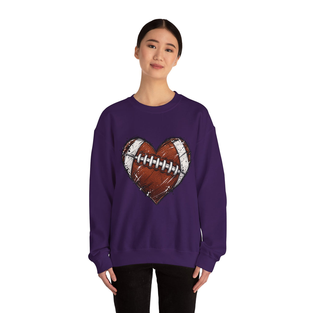 Unisex Heavy Blend™ Football Crewneck Sweatshirt