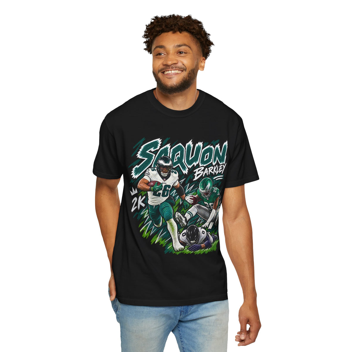 Saquon Barkley Graphic T-Shirt - Sunday Standouts Sketch Series