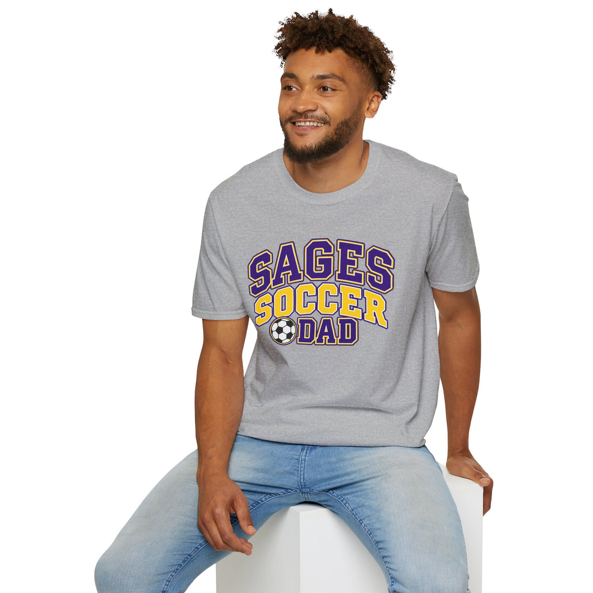 Sages Soccer Dad T‑Shirt — School Team Supportive Fan Tee