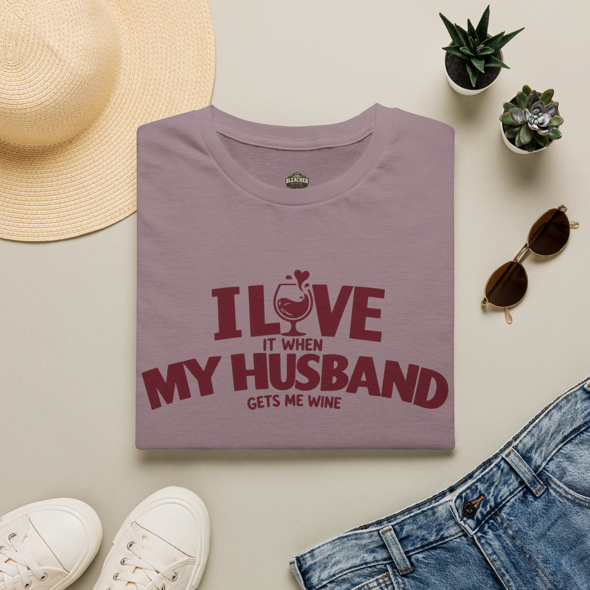 I Love It When My Husband Gets Me Wine T-Shirt — Funny Wine Lover Gift
