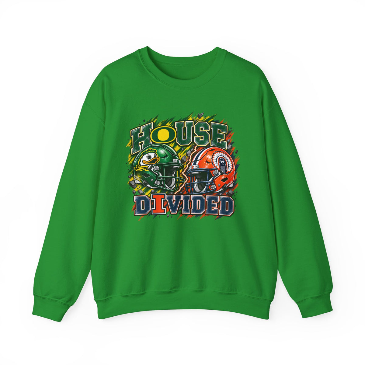 House Divided Graphic Crewneck Sweatshirt - Oregon vs. Illinois