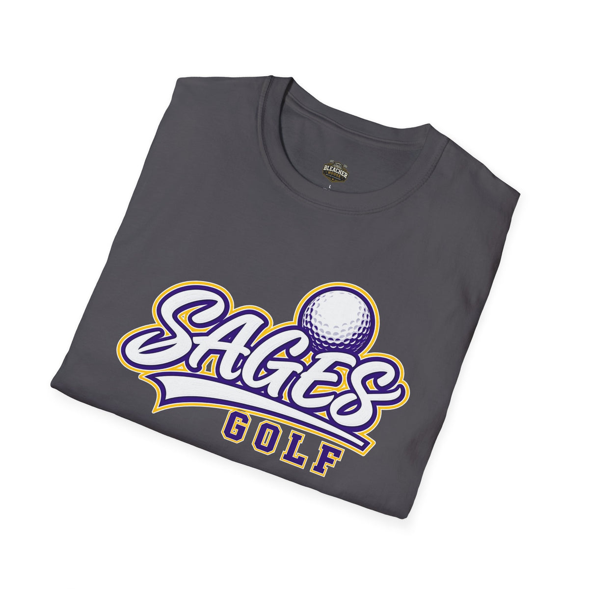 Sages Golf Team T‑Shirt — Vintage Script Golf Ball Logo
