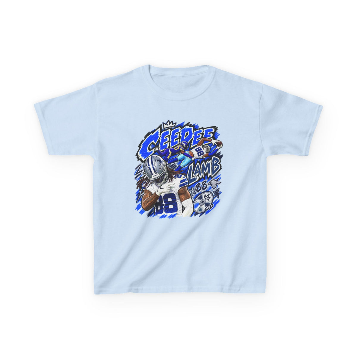 YOUTH CeeDee Lamb Graphic T-Shirt - Sunday Standouts Sketch Series