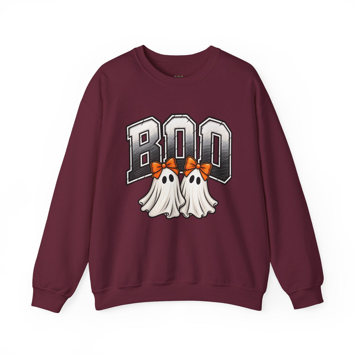 Halloween 'Boo' Ghosts Crewneck Sweatshirt — Cute Spooky Fall Pullover