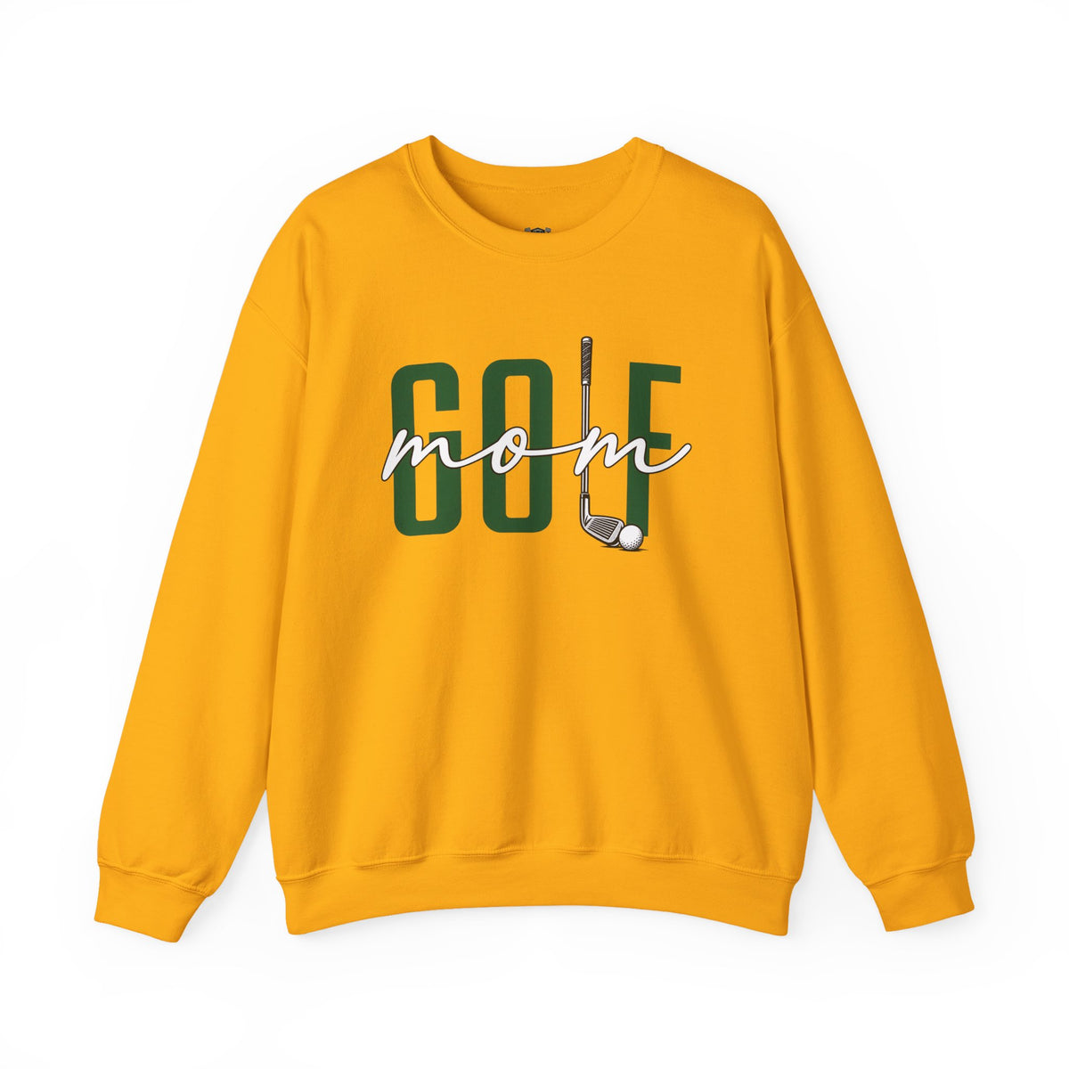 Golf Mom Crewneck Sweatshirt — 'MOM Graphic with Ball