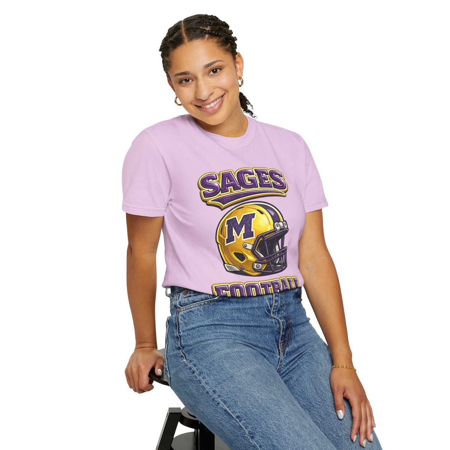 Sages Football Shiny Helmet T-Shirt