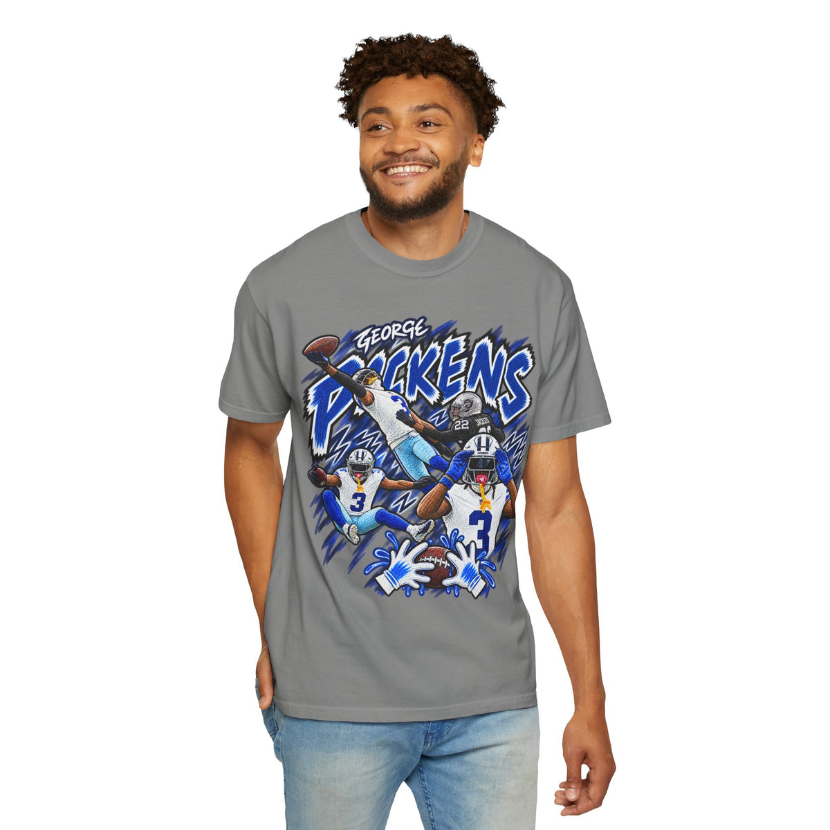 George Pickens Graphic T-Shirt - Sunday Standouts Sketch Series
