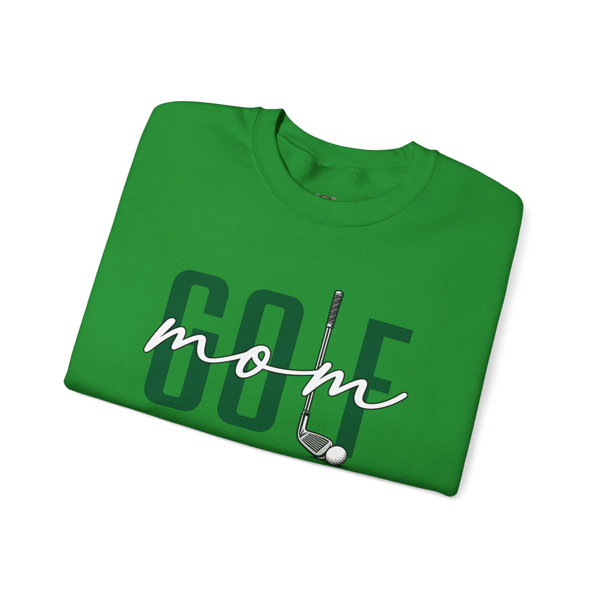 Golf Mom Crewneck Sweatshirt — 'MOM Graphic with Ball