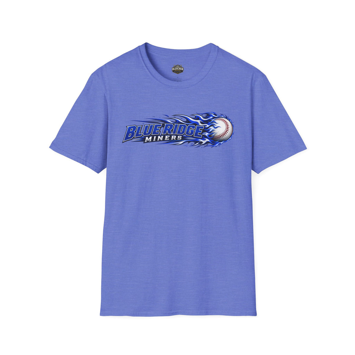 Blue Ridge Miners Flaming Baseball T-Shirt – Flaming Ball Softstyle Tee