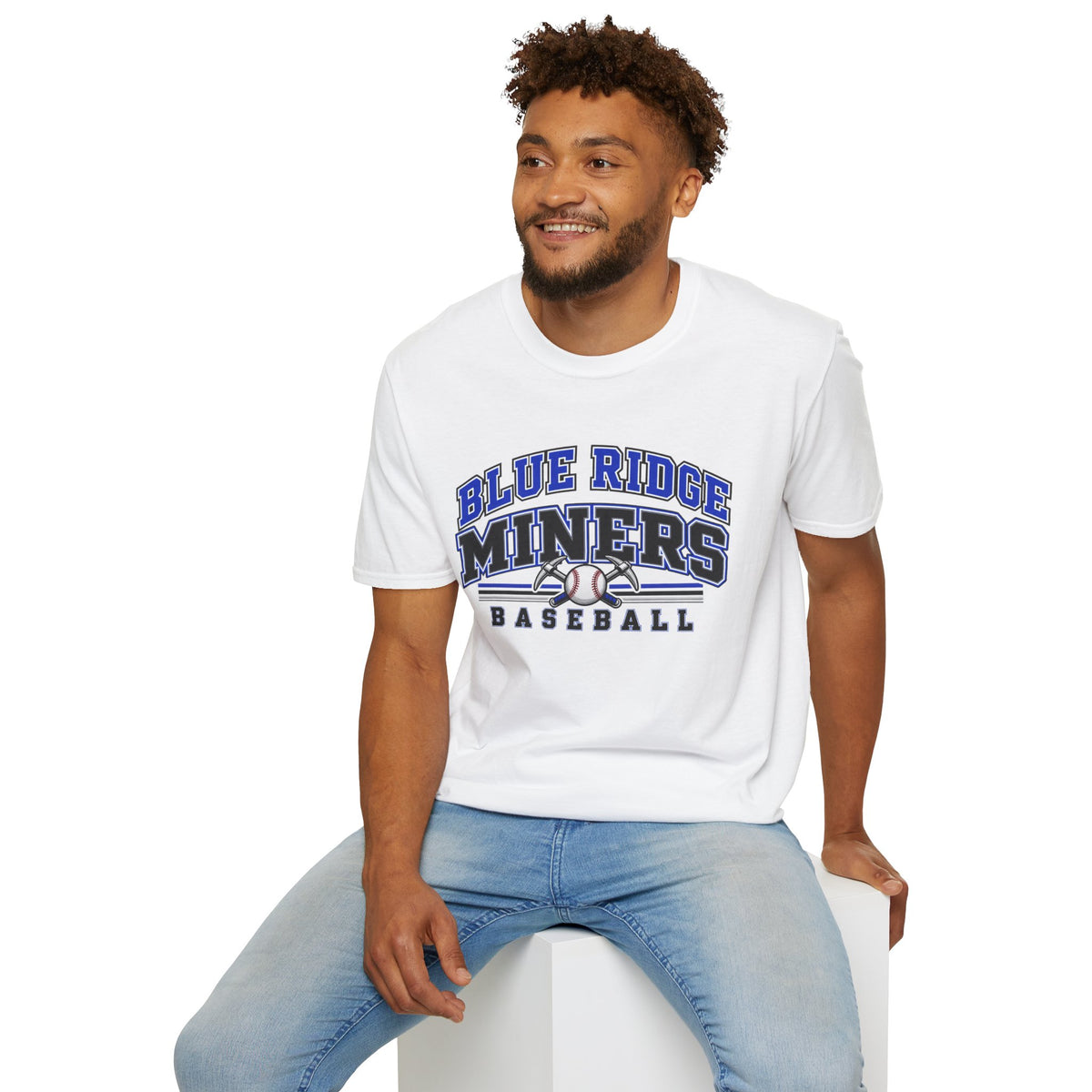 Blue Ridge Miners Baseball T-Shirt - Unisex Softstyle Tee
