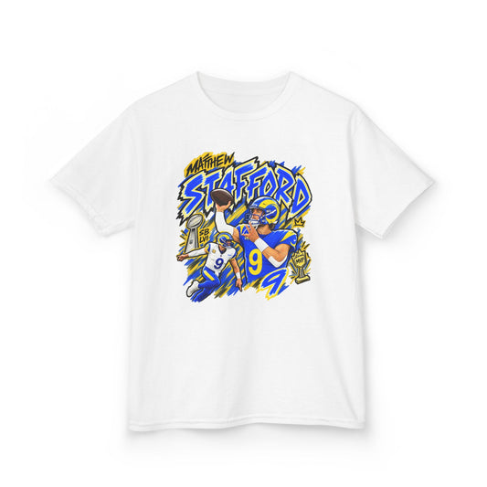 YOUTH Matthew Stafford Graphic T-Shirt - Sunday Standouts Sketch Series