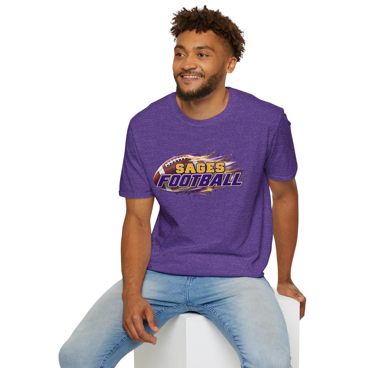 Sages Flaming Football T-Shirt