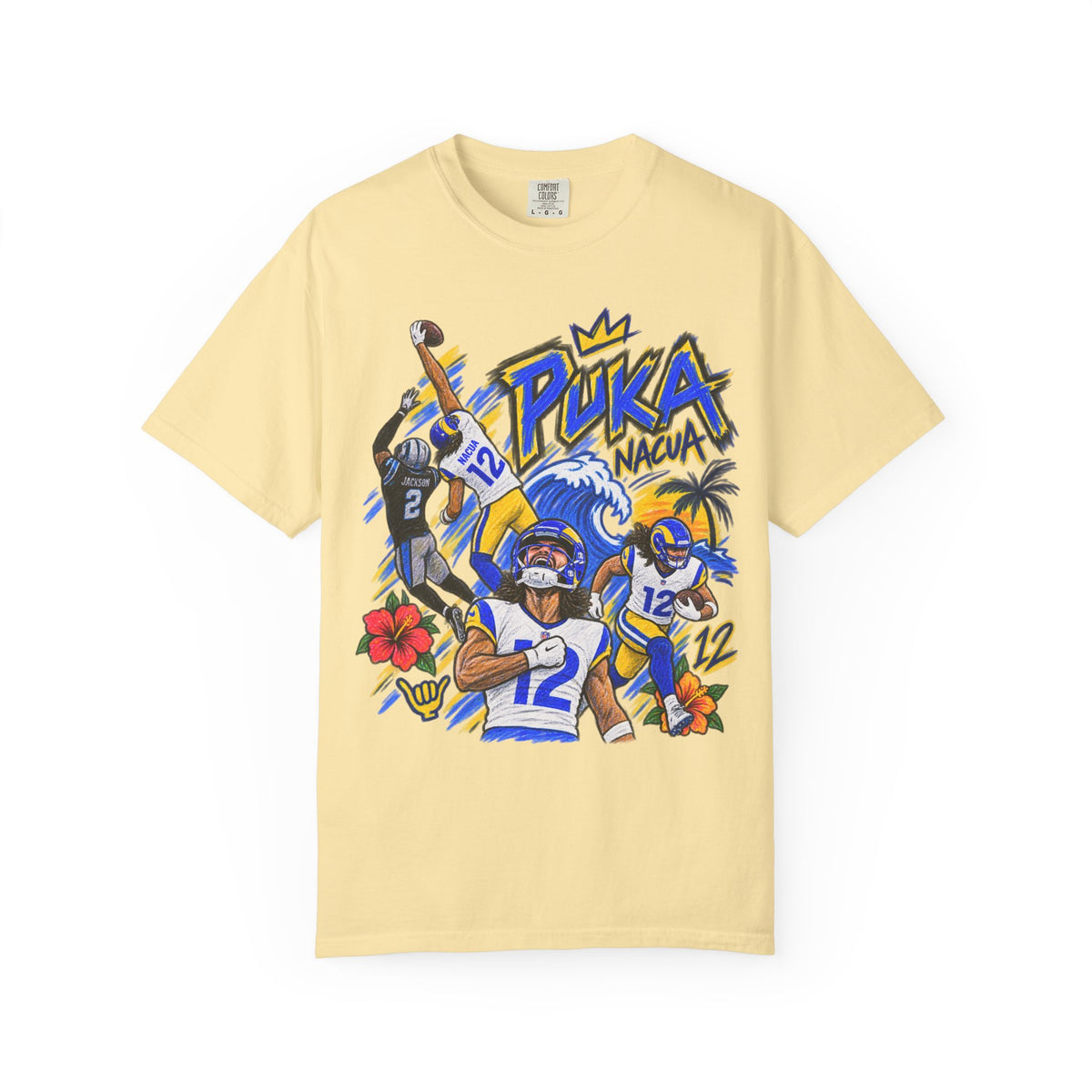 Puka Nacua Graphic T-Shirt - Sunday Standouts Sketch Series