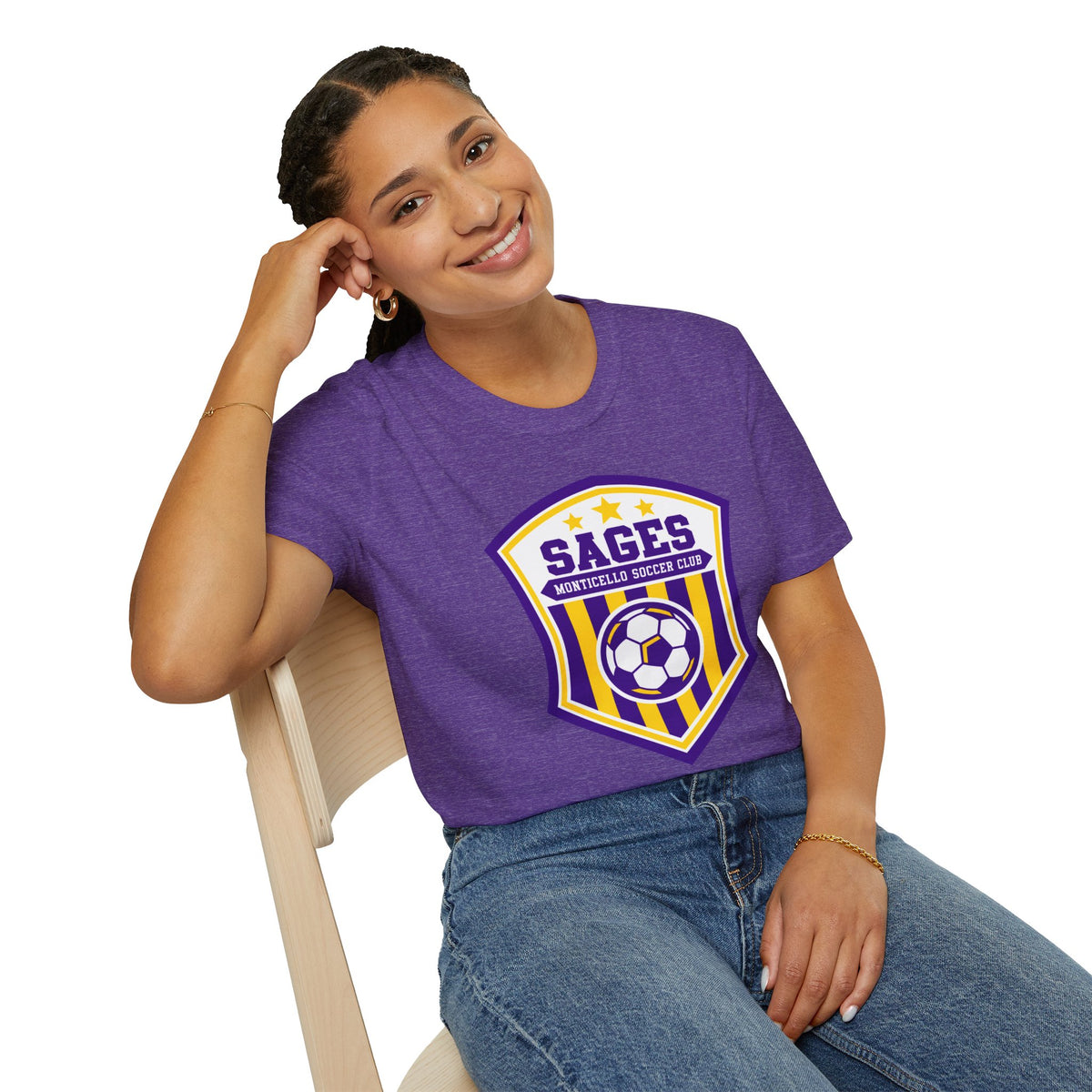Monticello Soccer Club Crest Logo T shirt