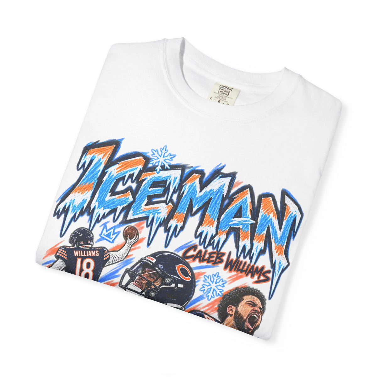 Caleb Williams, ICEMAN Graphic T-Shirt - Sunday Standouts Sketch Series