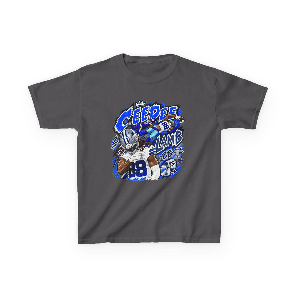 YOUTH CeeDee Lamb Graphic T-Shirt - Sunday Standouts Sketch Series