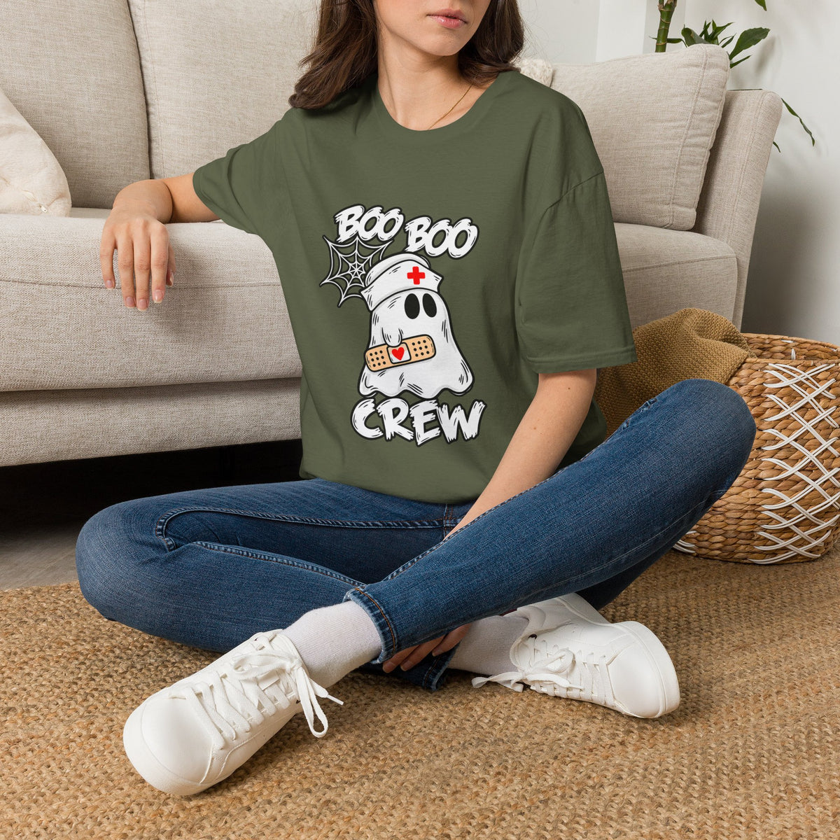 Boo Boo Crew T-Shirt — Cute Nurse Ghost Halloween Tee