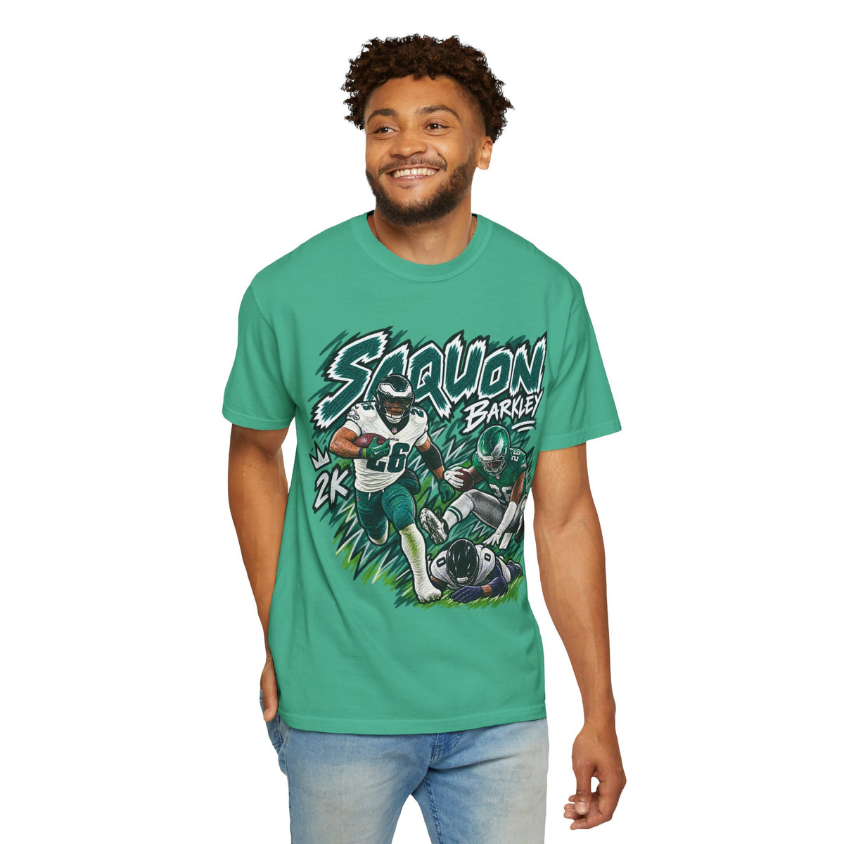 Saquon Barkley Graphic T-Shirt - Sunday Standouts Sketch Series