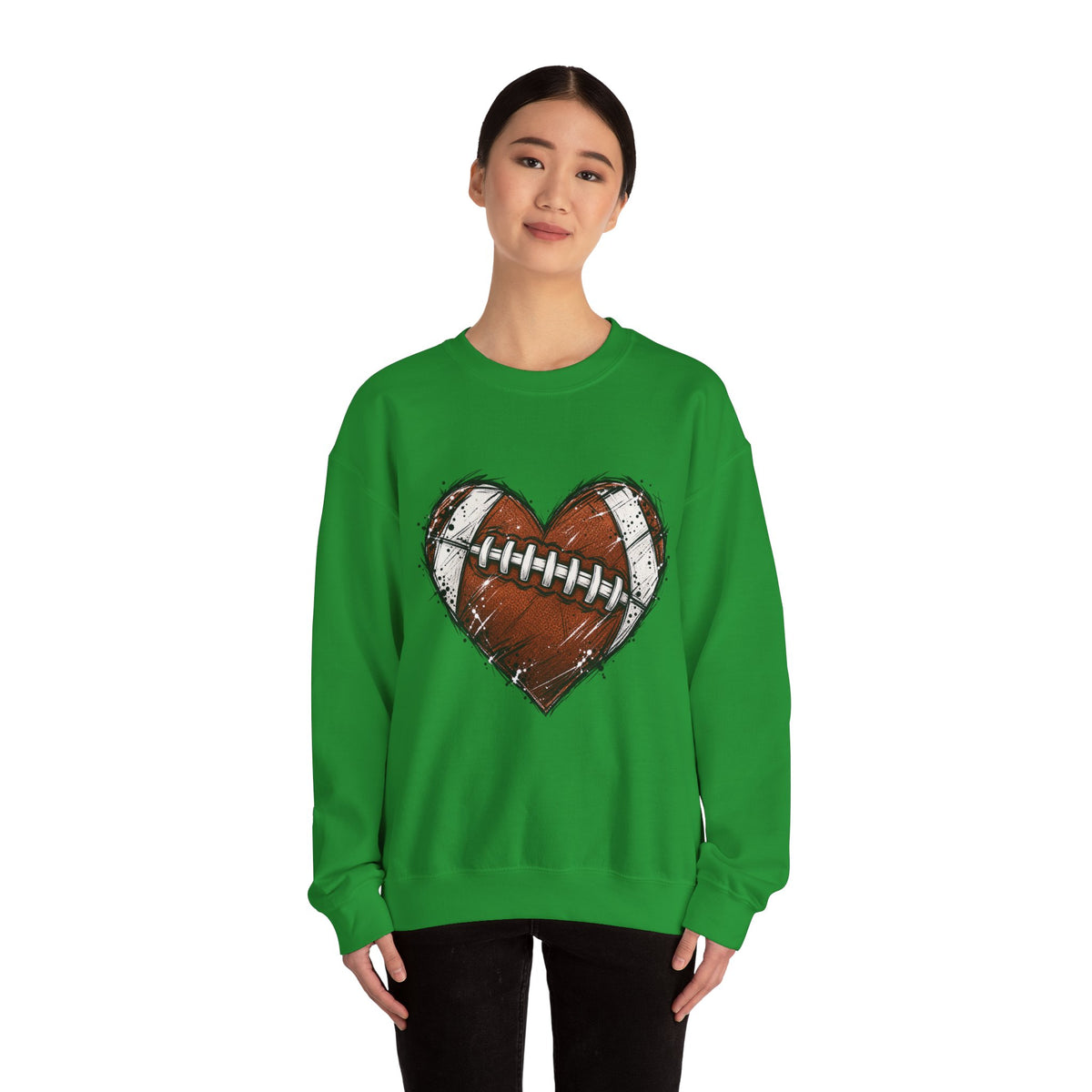 Unisex Heavy Blend™ Football Crewneck Sweatshirt