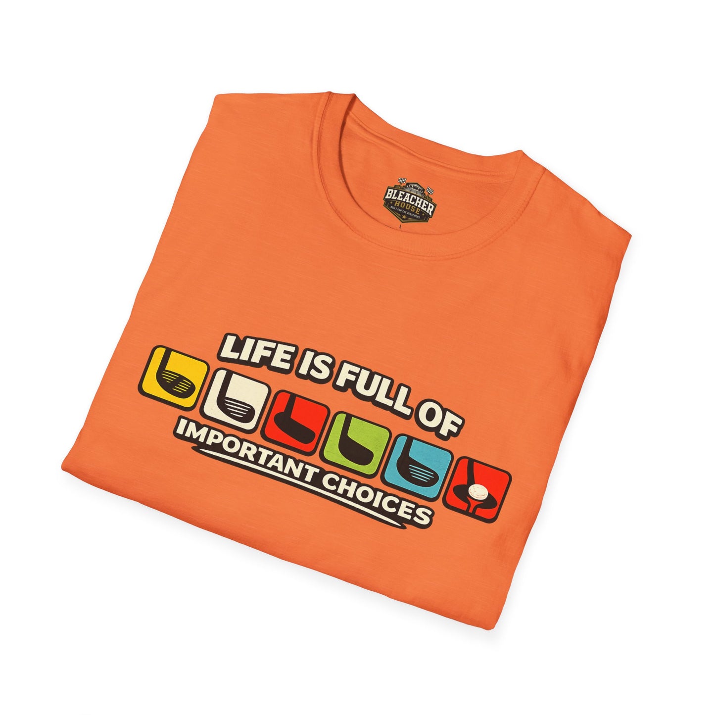 T‑Shirt — "Life Is Full Of Important Choices" Retro Game Controller Graphic