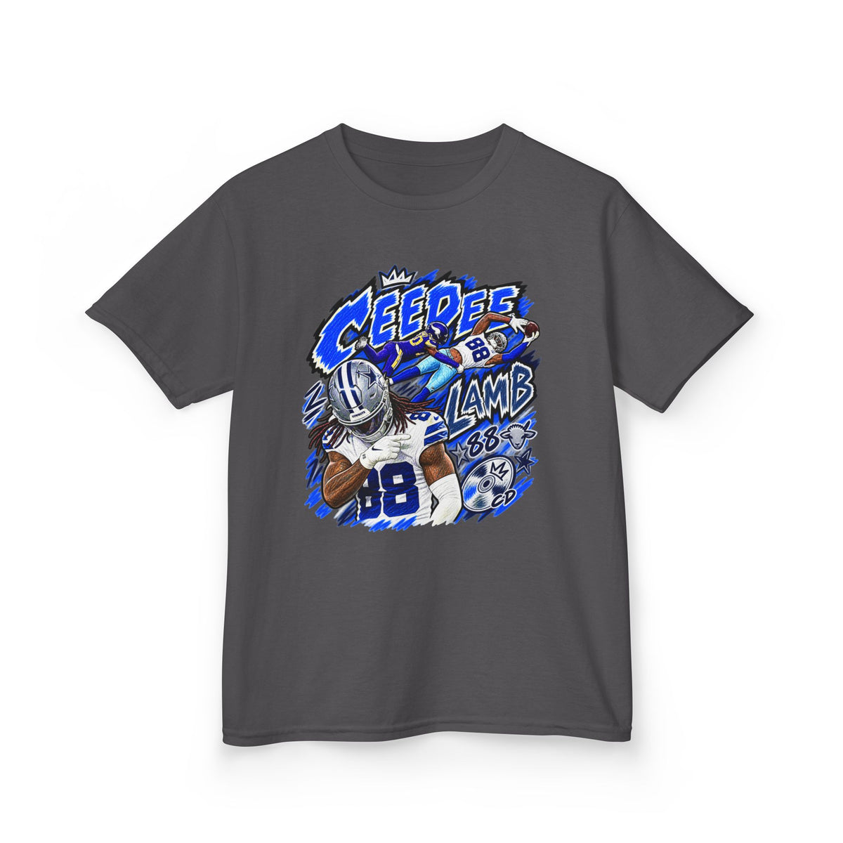 YOUTH CeeDee Lamb Graphic T-Shirt - Sunday Standouts Sketch Series