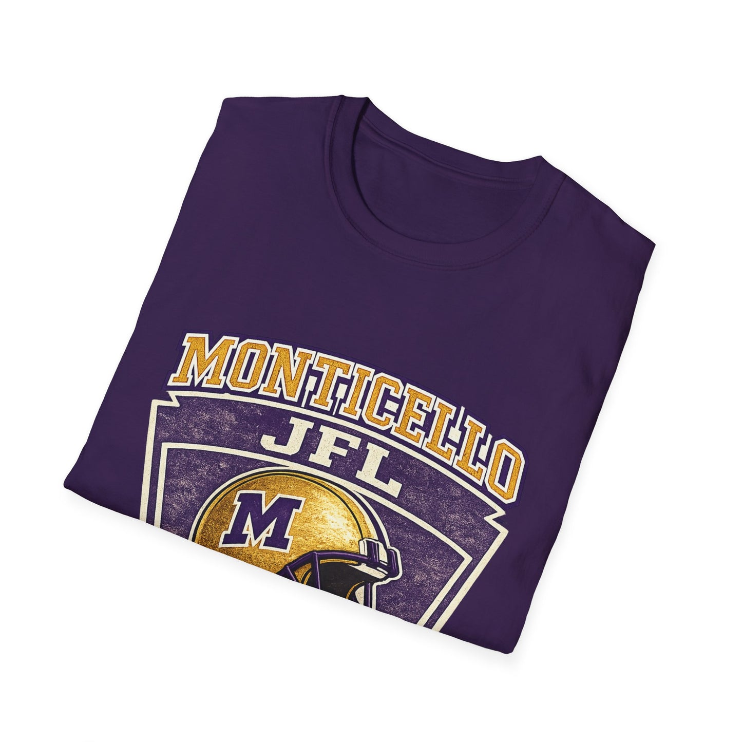 Monticello JFL Football T‑Shirt — Vintage Helmet Tee