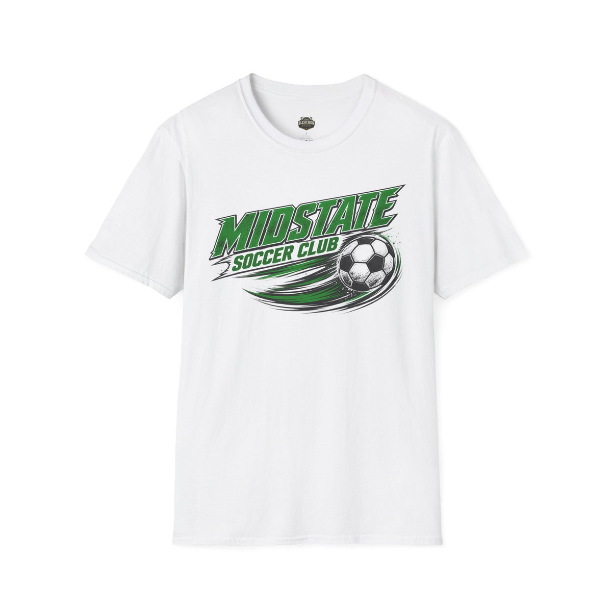 Midstate Soccer Club T-Shirt — Green Vintage Soccer Graphic Tee