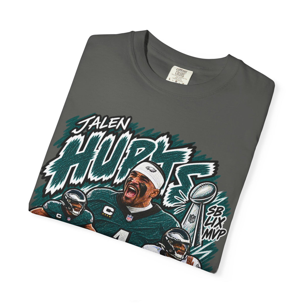 Jalen Hurts Graphic T-Shirt - Sunday Standouts Sketch Series
