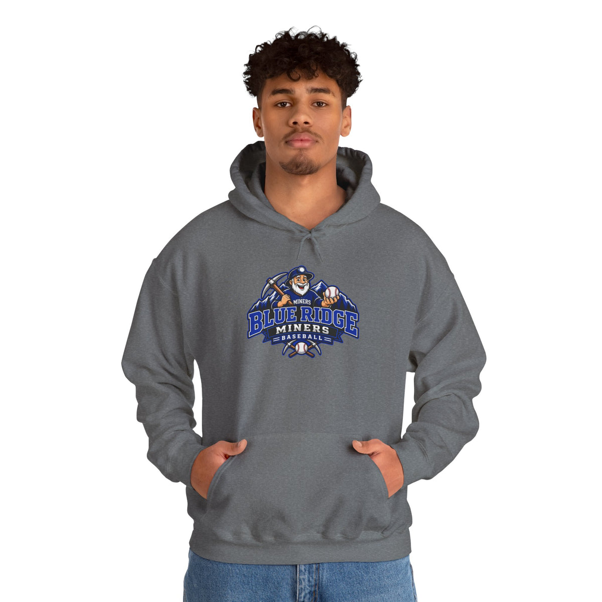 Blue Ridge Miners Mascot Logo Hoodie