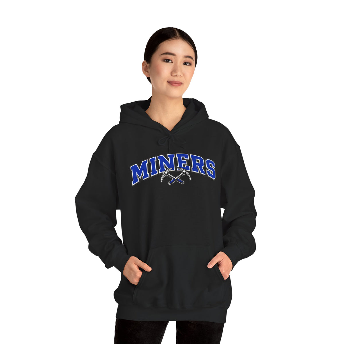 Miners Block Letter and Logo Hoodie