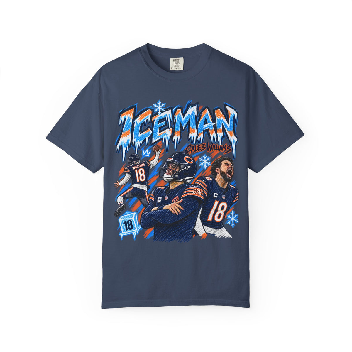 Caleb Williams, ICEMAN Graphic T-Shirt - Sunday Standouts Sketch Series