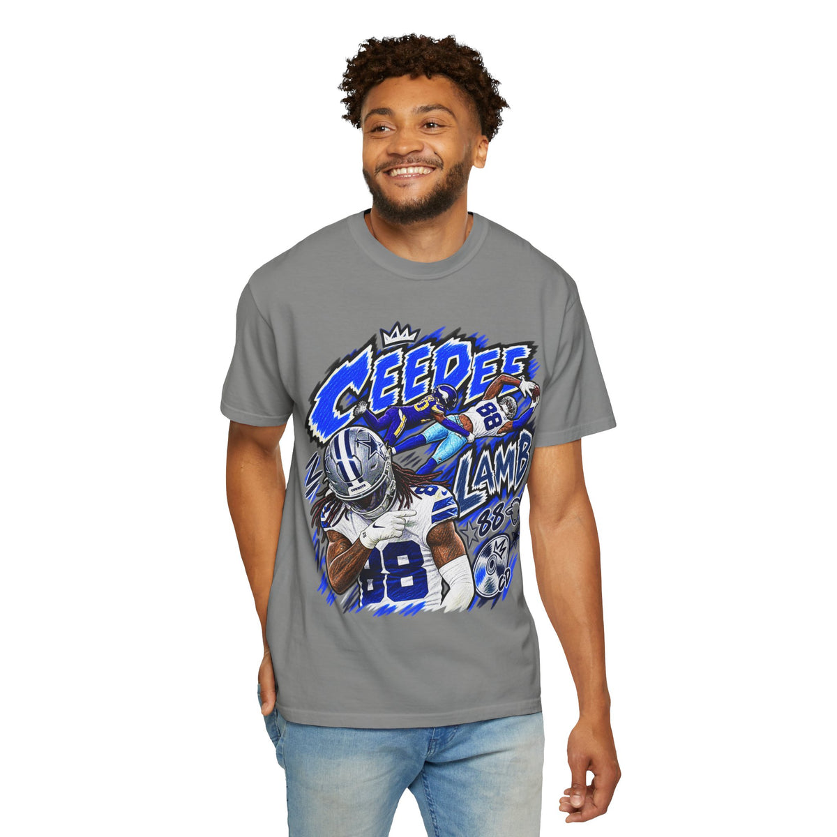 CeeDee Lamb Graphic T-Shirt - Sunday Standouts Sketch Series