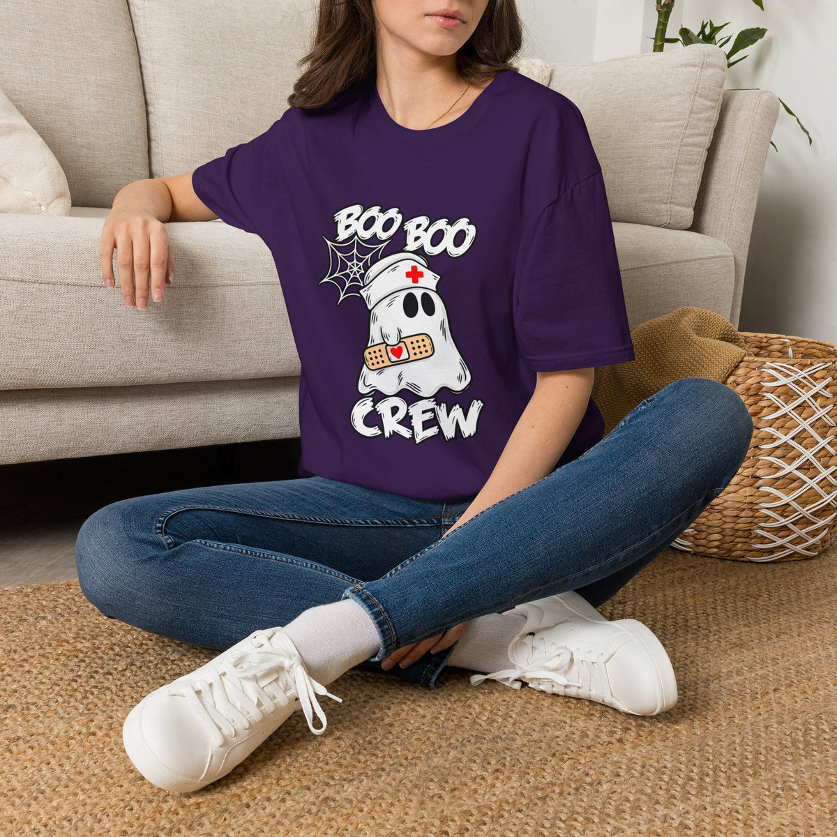 Boo Boo Crew T-Shirt — Cute Nurse Ghost Halloween Tee