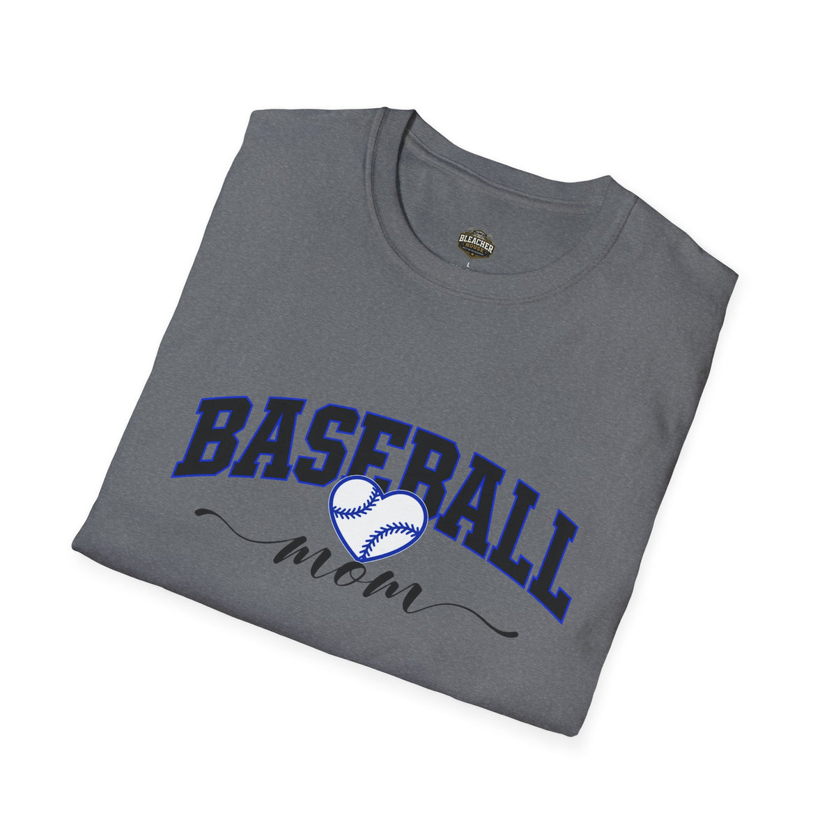 Baseball Mom T‑Shirt — Heart Baseball Design, Mom Gift for Spring Season & Game Day