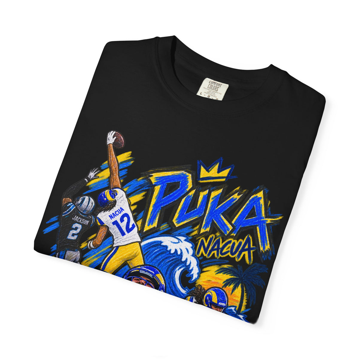 Puka Nacua Graphic T-Shirt - Sunday Standouts Sketch Series